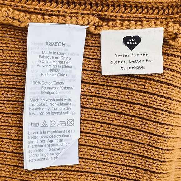 Madewell Nolan Ribbed Cardigan Open Front Sweater w/ Pockets - Picture 6 of 7